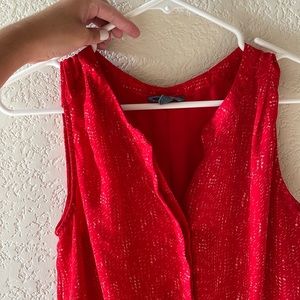 Red Fleur Bleur Romper